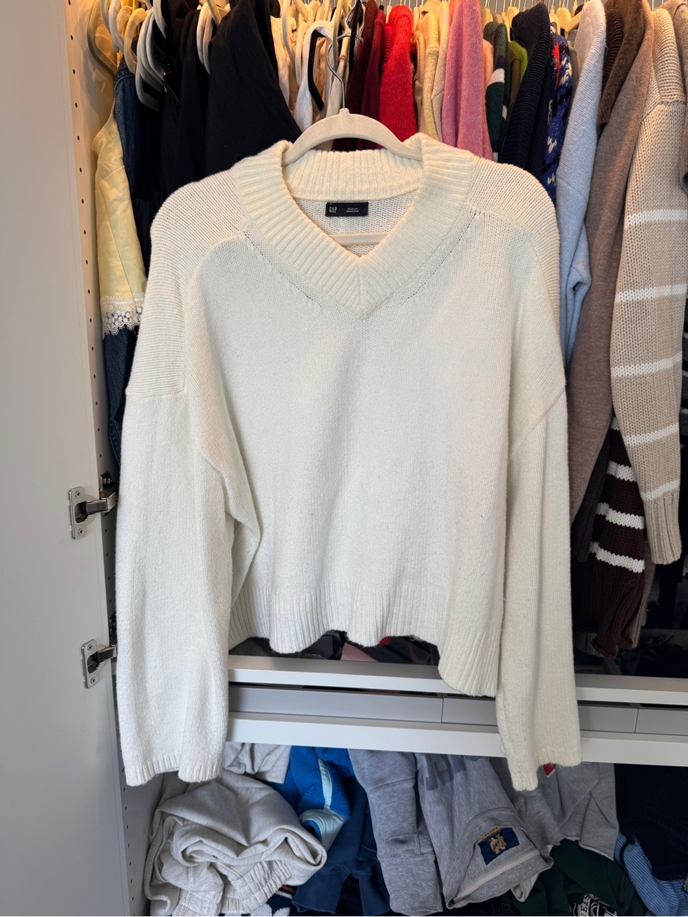 Gap CashSoft Oversized V-Neck Sweater